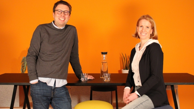 Hendrik Stegelmann (li.) und Dr. Ina Nordsiek (re.) wollen mit der Pioneering GmbH ein Umfeld fr interne Start-ups schaffen, um Ideen schneller zu verwirklichen - Quelle: Miele